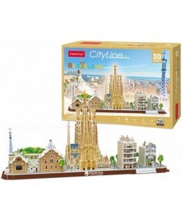 CUBIC FUN CITY LINE 306-20256 3D PUZZLE - BARCELONA