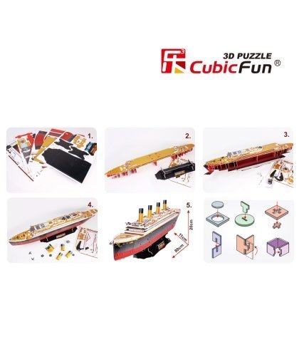 CUBICFUN 3D puzzle Titanic Large – 3