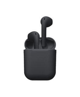 Headphones STREETZ True Wireless Stereo semi-in-ear, matte black