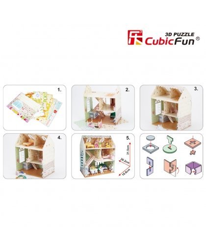 CUBICFUN 3D puzle māja Dreamy – 2