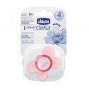 CHICB PHYSIO COMFORT SILICONE SOOTHER PINK 6-12M / 1PC