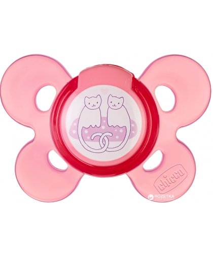 CHICB PHYSIO COMFORT SILICONE SOOTHER PINK 6-12M / 1PC – 2