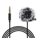 Puluz Jack Lavalier Wired Condenser Recording Microphone 1.5m jack 3.5mm PU424 Puluz Jack Lavalier Wired Condenser Recording Microphone 1.5m jack 3.5mm PU424