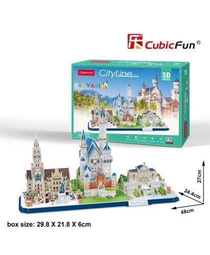CUBICFUN 3D puzzle City line Bavaria
