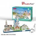 CUBICFUN 3D puzzle City line Bavaria CUBICFUN 3D puzzle City line Bavaria