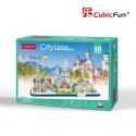 CUBICFUN 3D puzzle City line Bavaria CUBICFUN 3D puzzle City line Bavaria