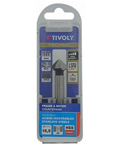 Tivoly Dredger HSS-E5 90 ° ⌀12,4mm, stem 8mm – 4