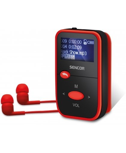 Mp3 mängija Sencor SFP4408RD, punane