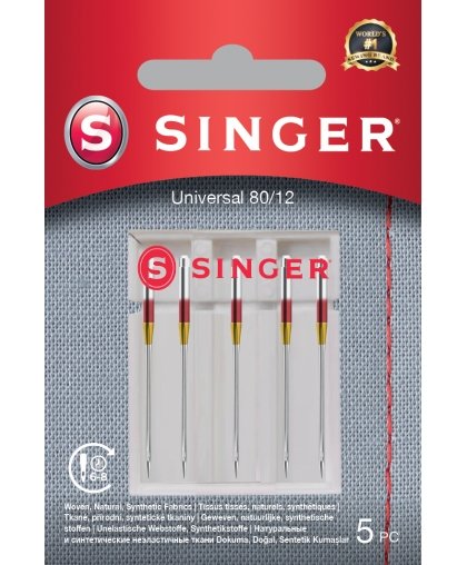 Singer Universal Needle 80/12 5PK for