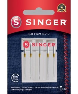 Singer Ball Point Needle 80/12 5PK for Knit