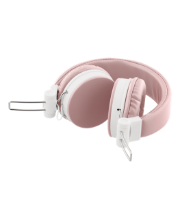 STREETZ headphones with microphone, foldable, 3.5 mm connector, 1.5 m pink HL-W202