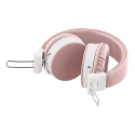 STREETZ headphones with microphone, foldable, 3.5 mm connector, 1.5 m pink HL-W202 STREETZ headphones with microphone, foldable, 3.5 mm connector, 1.5 m pink HL-W202