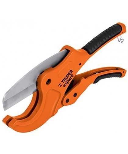 Truper Plastic Pipe Scissors. Robust metal housing, stainless steel blade, For pipes up to 63 mm. The ratchet mechanism. 12867 – 2