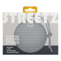 STREETZ waterproof Bluetooth speaker, 5 W, AUX, built-in microphone, gray CM764 STREETZ waterproof Bluetooth speaker, 5 W, AUX, built-in microphone, gray CM764