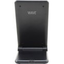 Wave Qi table stand with 15W wireless charging, black