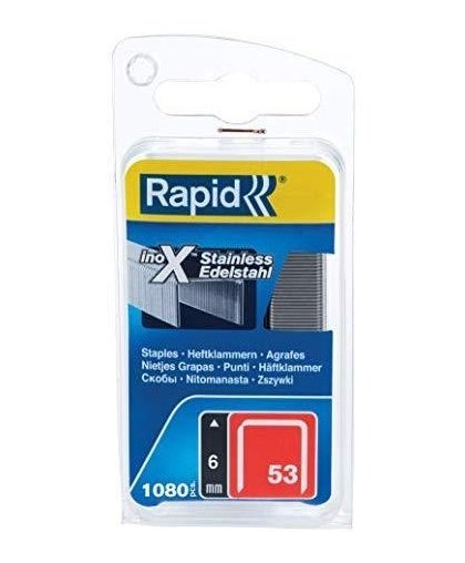 Staples Rapid Nr53 6m INOX 1080 pcs – 9