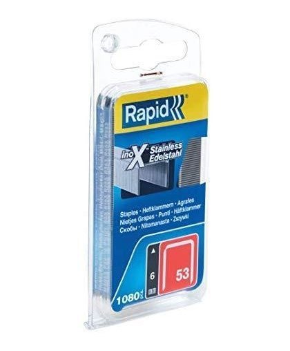 Staples Rapid Nr53 6m INOX 1080 pcs – 10