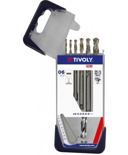 Tivoly Metal drill set HSS fully