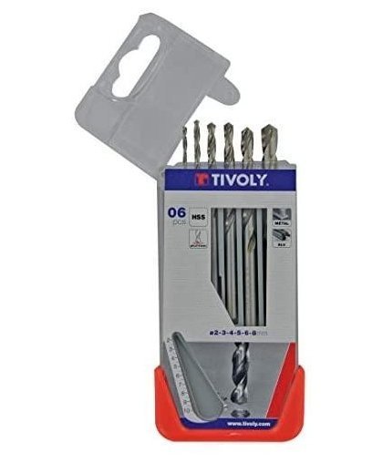 Metal drill set HSS fully ground Tivoly Clipster PRO 6pcs Ø2-8mm – 3