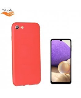TakeMe Soft feeling super slim matte back cover case for Samsung Galaxy A32 (A326) 5G Red