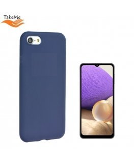 TakeMe Soft feeling super plāns matēts aizmugures maks-apvalks priekš Samsung Galaxy A32 (A326) 5G Tumši zils
