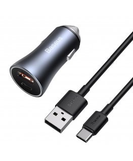 MOBILE CHARGER CAR 40W/DARK GRAY TZCCJD-0G BASEUS