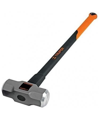 Truper Hammer octagonal double head. 91cm long, 2.7 kg weight. Glass plastic handle 19884 – 2