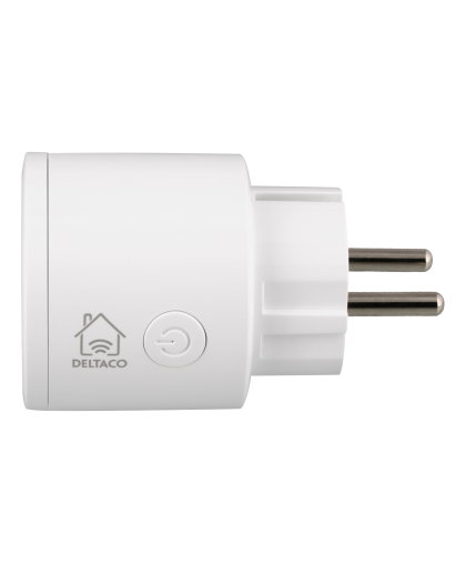Perėjimas DELTACO SMART HOME WiFi 2.4GHz, 1xCEE 7/3, 10A, 220-240V, 3vnt. pakuotėje, baltas / SH-P01-3P – 3