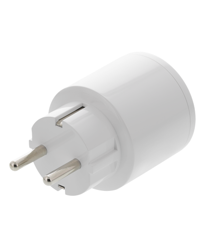 Perėjimas DELTACO SMART HOME WiFi 2.4GHz, 1xCEE 7/3, 10A, 220-240V, 3vnt. pakuotėje, baltas / SH-P01-3P – 4