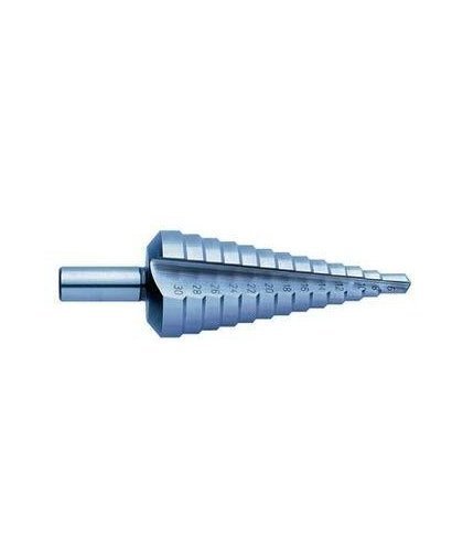 Step drill Ø4-30 mm. spiral, uncoated. step 2mm. Tivoly, in a blister – 2