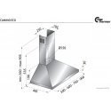 Thermex Camino Eco II cooker hood, steel, 60 cm Thermex Camino Eco II cooker hood, steel, 60 cm