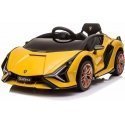 Lamborghini Sian 12V -sähköauto, keltainen