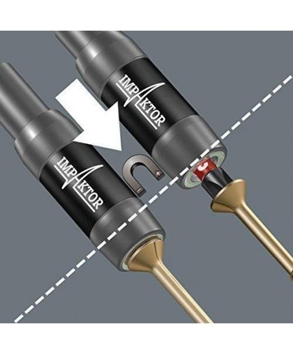 Universalus antgalių laikiklis Wera Impaktor 897/4 IMP R, magnetinis, blisteryje – 10