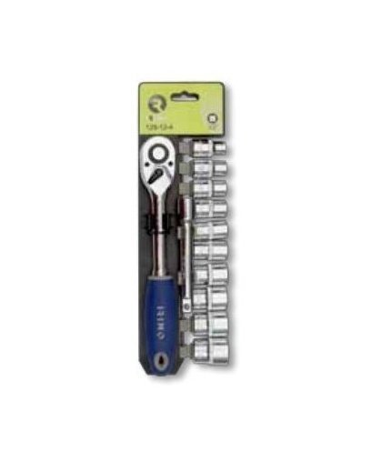Ratchet 1/2 "and head set with extension 125mm.10-24mm, 12 pcs Irimo – 2