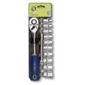 Ratchet 1/2 "and head set with extension 125mm.10-24mm, 12 pcs Irimo Ratchet 1/2 "and head set with extension 125mm.10-24mm, 12 pcs Irimo