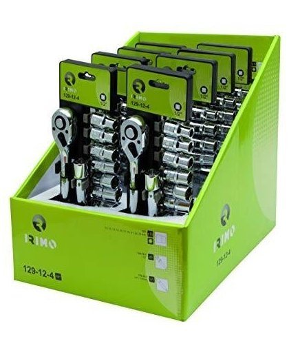 Ratchet 1/2 "and head set with extension 125mm.10-24mm, 12 pcs Irimo – 6