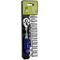 Ratchet with heads 4-14mm + extension 1/4 "12 pcs Irimo Ratchet with heads 4-14mm + extension 1/4 "12 pcs Irimo