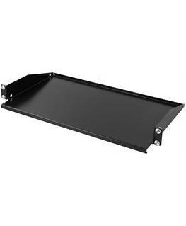 Shelf TOTEN 19,1U, 267mm depth, max 8kg, black / 19-FH15