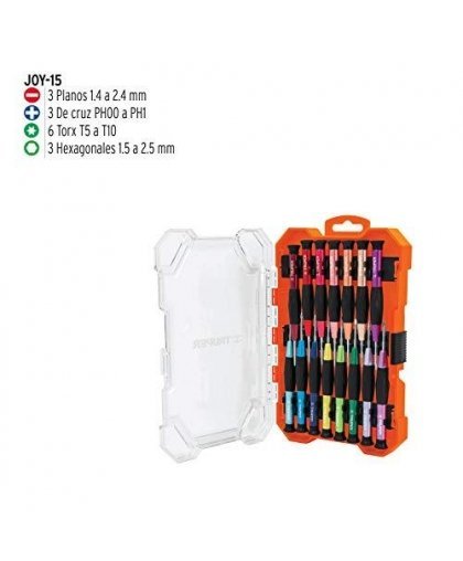 Truper Precision screwdriver set 15pcs 14205 – 10