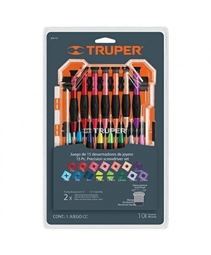 Truper Precision screwdriver set 15pcs 14205 – 11