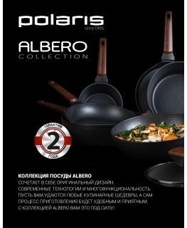 Frying pan Polaris Albero-24F forged aluminum, 24cm