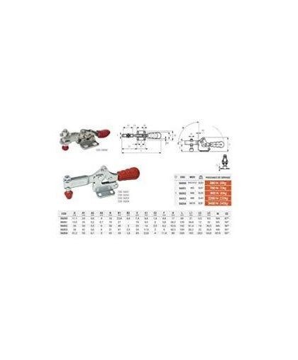 Piher Horizontal lever clamp M10, 45mm, max 3400N – 4