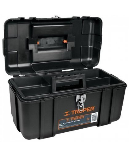 Truper Plastic tool box 432x241x229mm. Truper