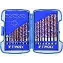 Tivoly Metalo grąžtų rinkinys FURIUS HSS 26vnt Ø1-13mm, gilintuvas 15 mm