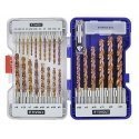Tivoly Metal drill set FURIUS HSS 26pcs Ø1-13mm, dredger 15 mm