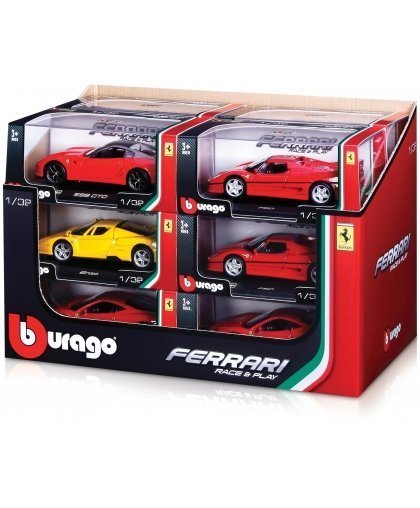 Bburago 1:32 Automobilis Ferrari, asort. – 2