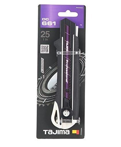 Reinforced rubber knife with breakable 25mm blades, fixed with a wheel Tajima DORA Black blade – 2