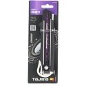 Reinforced rubber knife with breakable 25mm blades, fixed with a wheel Tajima DORA Black blade Reinforced rubber knife with breakable 25mm blades, fixed with a wheel Tajima DORA Black blade