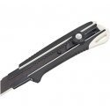 Sustiprintas gumuotas peilis laužomomis 25mm geležtėmis, fiksuojasi ratuko pagalba Tajima DORA Juodas blade Sustiprintas gumuotas peilis laužomomis 25mm geležtėmis, fiksuojasi ratuko pagalba Tajima DORA Juodas blade