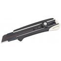 Sustiprintas gumuotas peilis laužomomis 25mm geležtėmis, fiksuojasi ratuko pagalba Tajima DORA Juodas blade Sustiprintas gumuotas peilis laužomomis 25mm geležtėmis, fiksuojasi ratuko pagalba Tajima DORA Juodas blade